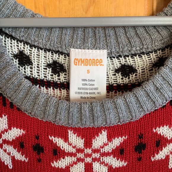 EUC Gymboree holiday sweater dress - size 5 - Picture 2 of 5